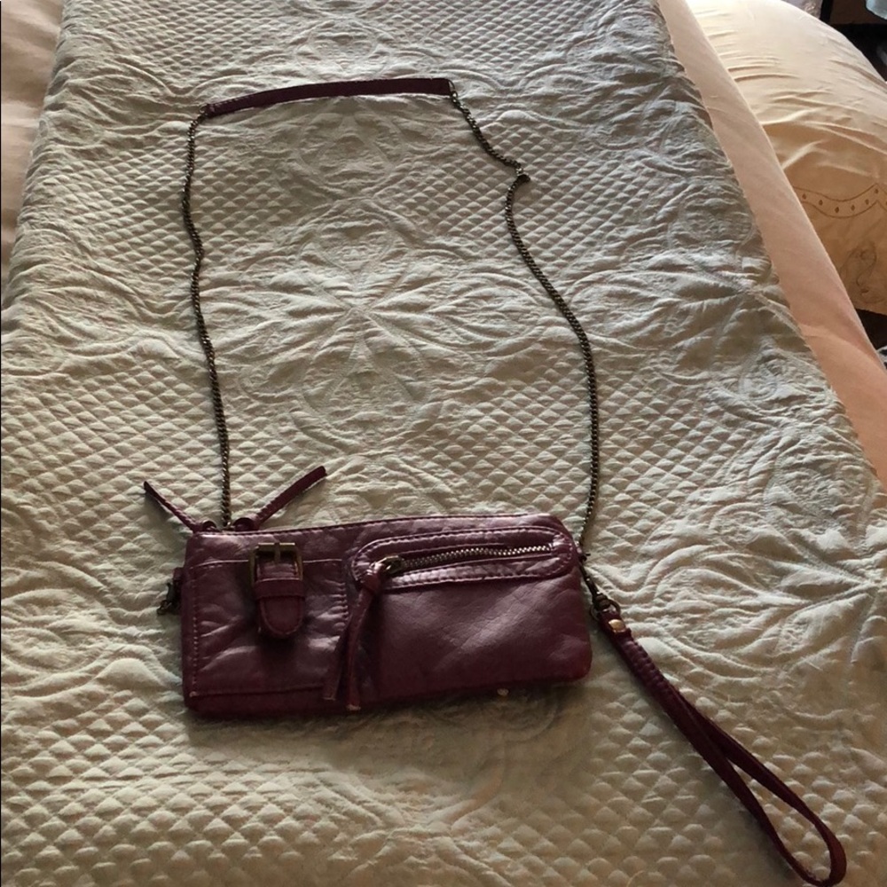 Dark pinkish small crossbody bag
